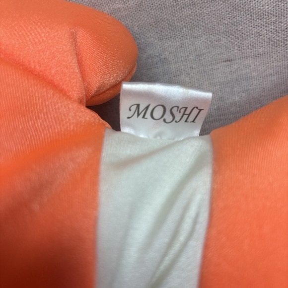 Moshi Microbead Nylon Spandex Clown Fish Pillow Plush 17" Brentwood Orange White - Picture 4 of 11